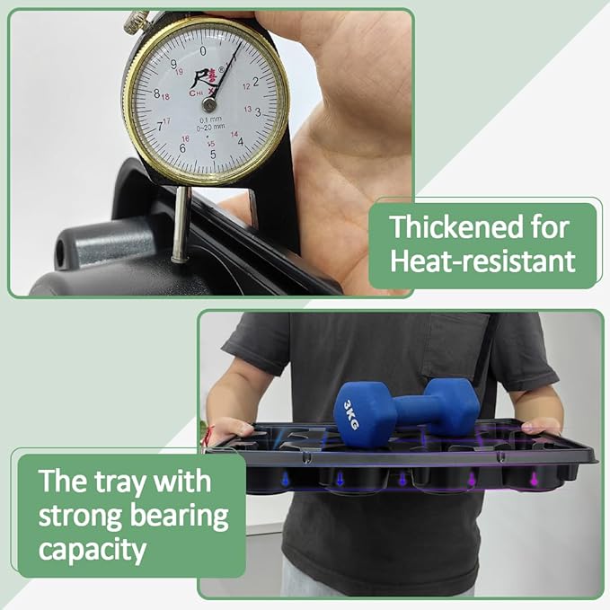 4 Inch 60 Pack Nursery Pots with Humidity Domes & 5 Pack 12 Cell Round Seedling Pot Carrying Trays, Sturdy Seeds Starter Pot Germination Set, Small Planter Nursery Propagation 5 Sets