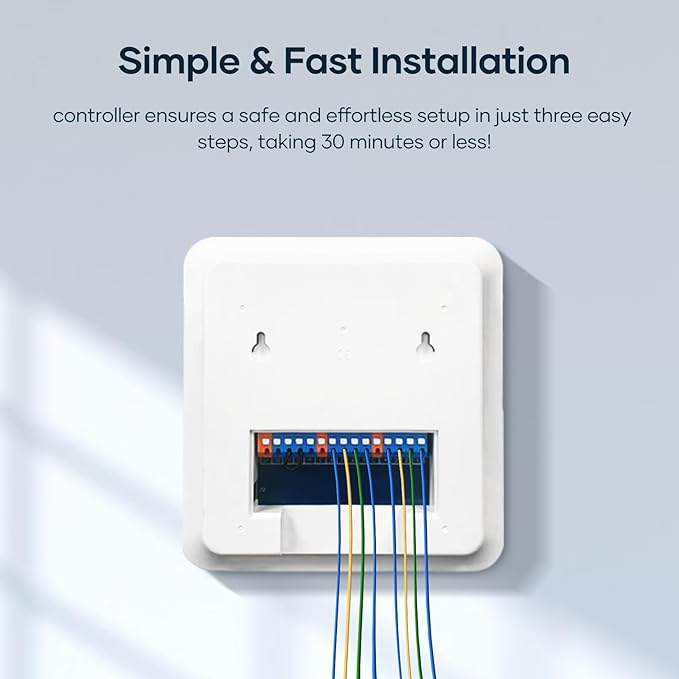 tolviviov Smart Sprinkler Controller, 8-Zone Indoor WiFi Irrigation Controller, App Enabled, Simple Automated Watering Scheduling, Local Weather Intelligence, Rain, Freeze Skip