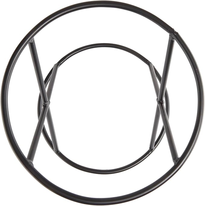 Alpine Corporation 11 Inch Tall Indoor Outdoor Gazing Globe Metal Display Stand, Black