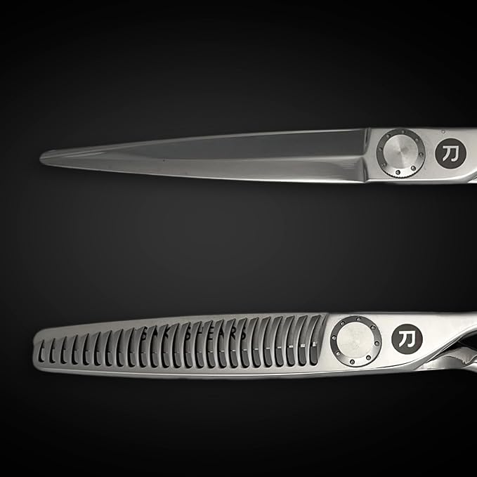 Saki Shears Tanto - Professional 6.5" Hair Cutting Scissors Set Includes Thinning Shears and Leather Case