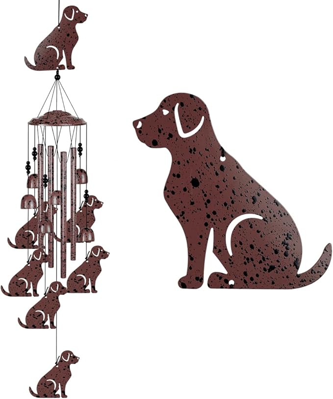 Dogs Wind Chimes Outdoor/Indoor Decoration - Dogs Wind Catcher, Music Wind Chimes, Dog Chimes, Blessing Wind Chime, Mobile Dog Wind Bells for Home, Balcony, Tree, Festival Garden Decor, Gifts for Mom