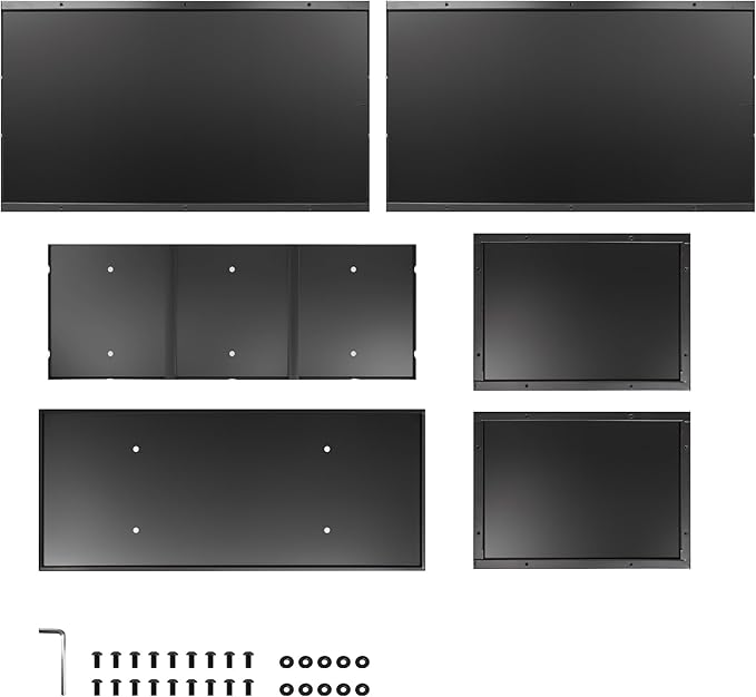 Metal Planter Box 30” x 12” x 16”, Tall Planter Box with Removable Insert Shelf, Black Steel Planter Heavy Duty for Porch, Garden, Patio, Yard