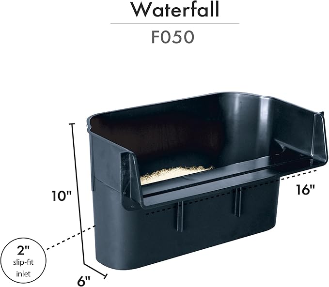 HALF OFF PONDS Simply Waterfalls 3200 Pond Free Waterfall Kit with MatrixBlox, with 10 ft by 15 ft EPDM Liner and Manta 3300 GPH Submersible Pump - PSANB2