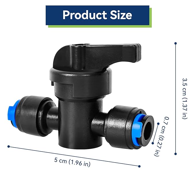 40 Pack 1/4" Drip Irrigation Shut Off Valve, Quick Connect Universal Drip Irrigation Tubing Coupling Valve, Connector Locking Fitting for Sprinkler or Drip Irrigation System