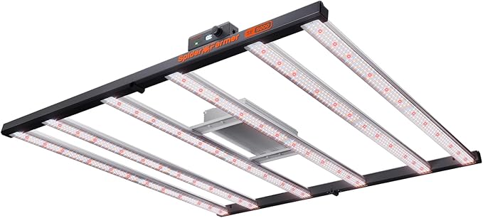 Spider Farmer SE5000 480W LED Grow Light, Samsung LM301H EVO Diodes, 2025 Upgraded Remote App Control, Full Spectrum Dimmable Daisy Chain Bar Style Growing Lamp for Indoor Plants, 4x4ft Coverage