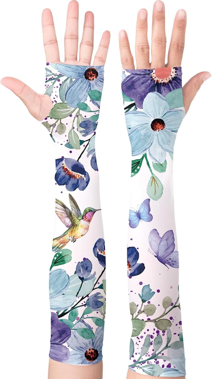 Gardening Sleeves Farm Sun Protection Arm Cooling Sleeves Thorn Proof Garden for Women Men with Thumb Hole