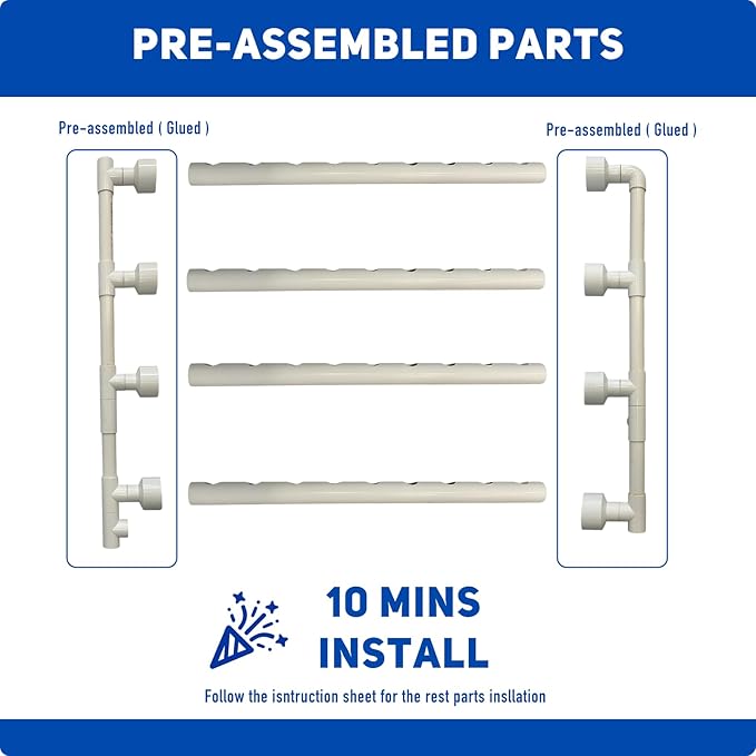 Hydroponics Grower, Vegetable Growing System for Home & Garden, Hidroponico Gardening Kit for Inddor (Horizontal)