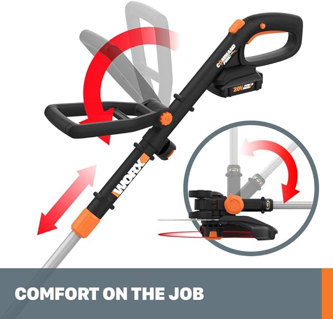 Worx GT Revolution 20V 12" String Trimmer Grass Trimmer/Edger/Mini-Mower, WG170.2