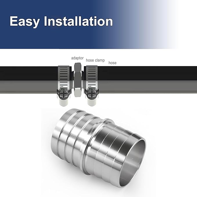 1-3/4" Hose Barb Splice Coupler Repair Fitting Aluminum Adapter