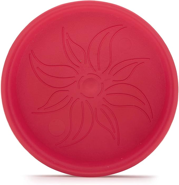 Mintra Home Garden Pots 4pk - Flowers, Herbs, Plants, Indoor, Outdoor, Colorful, Wholesale, Bulk (Coral, 11cm Diameter (4.3in))