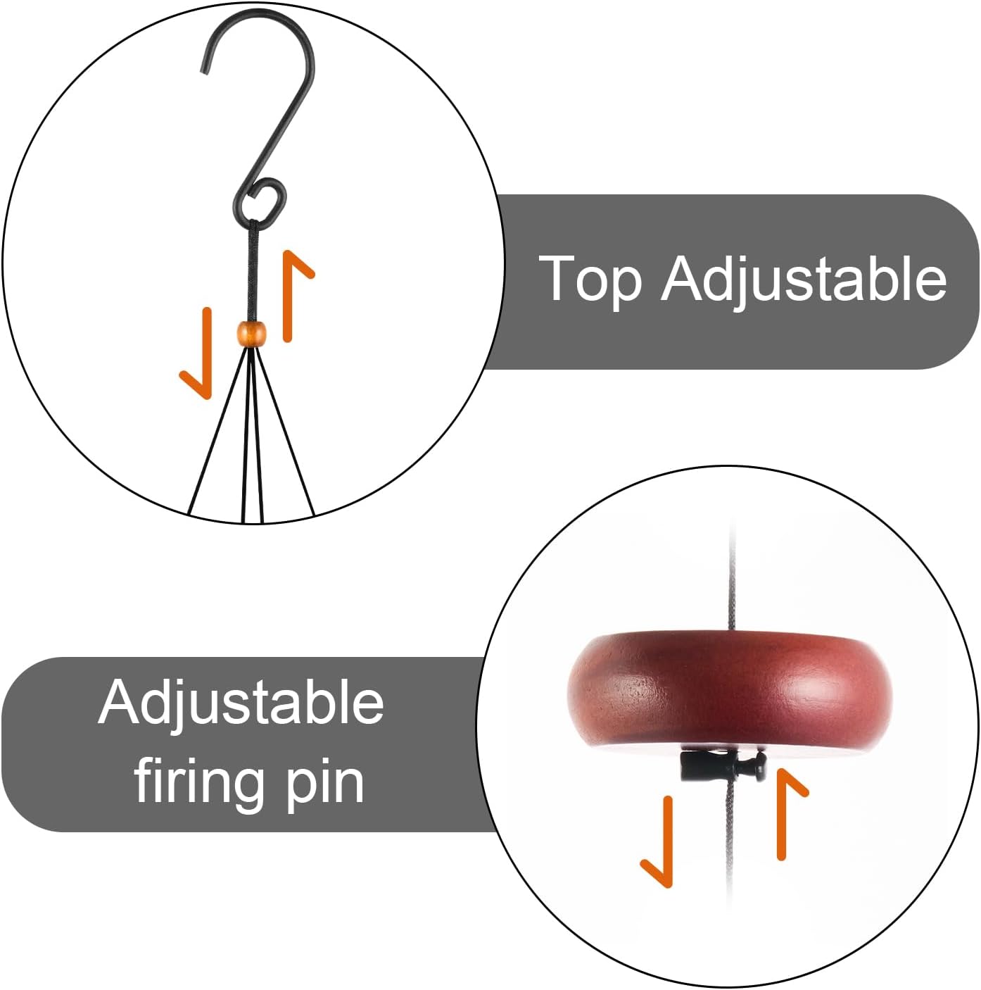 Large Wind Chimes for Outside – 37" Aluminum Windchimes Outdoors for Garden, Patio Decor, Memorial Gifts for Mom, Sympathy Gift for Loss of Loved One, Sister Gifts for Birthdays, Mother's Day(Black)