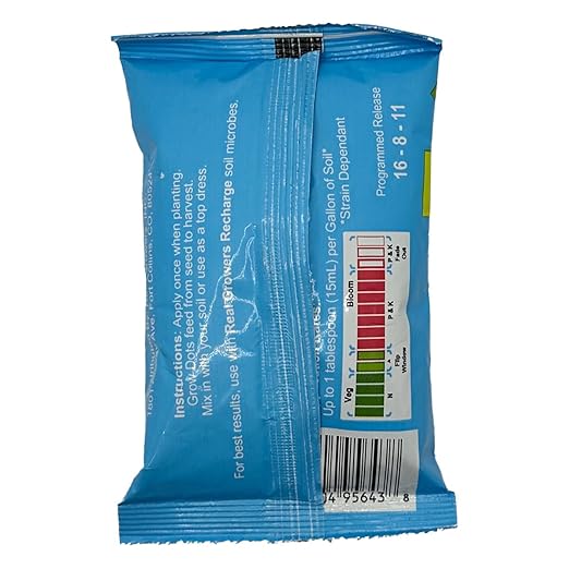 Grow Dots Plant Food, Single-Application, Programmed-Release Plant Nutrient Fertilizer (75g)