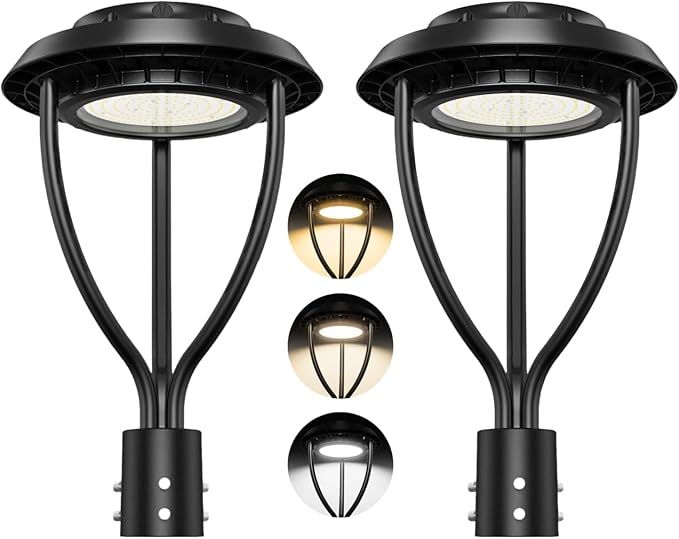 Outdoor LED Post Top Light (Tunable CCT, 150 Watt-2Pack)