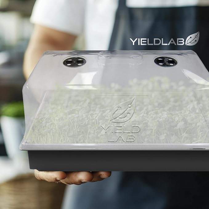 7 Inch Propagation Dome - 5 Pack Humidity Vented Domes – Plant Growing Dome for Seedling, Germination, Soil & Hydroponic Horticulture