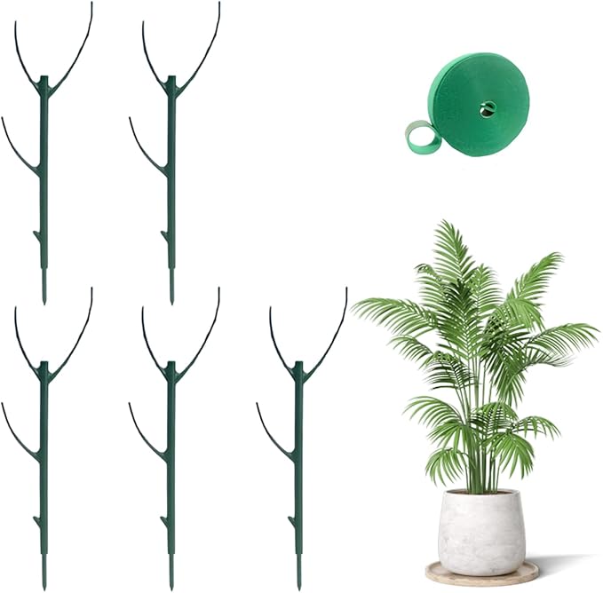 Stackable Monstera Plant Support Stakes,Garden Plant Stakes for Indoor and Outdoor Plants,Garden Accessories for Climbing Potted Plants,Plant Holder Stick for Support Tall Potted Plants(5pcs)