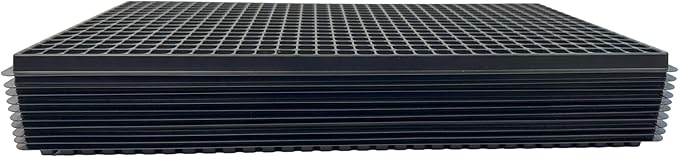 512 Cell Seedling Plastic Nursery Trays, 10 Pack, Thick Durable Germination Plug Trays, 5120 Cells Reusable Plant Propagation