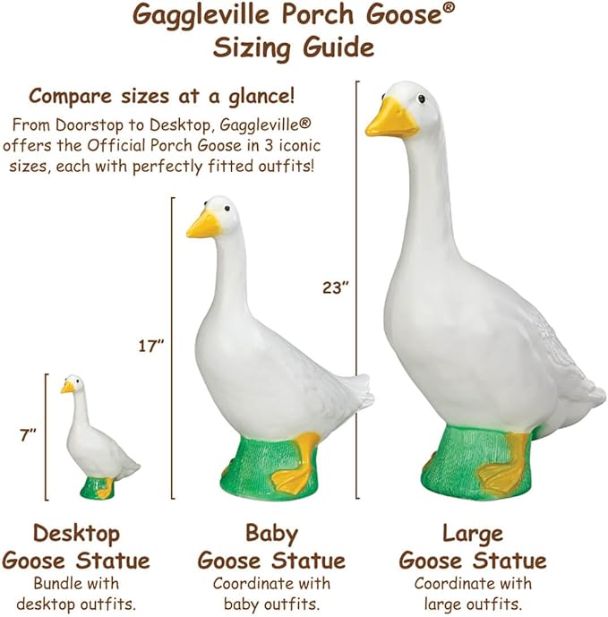 Fox Valley Traders Large White Goose, Plastic Garden Décor, 23” High