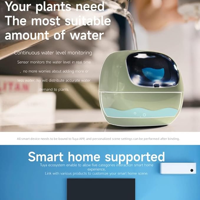 Smart Flowerpots,Smart Pet Planter,Ai Planter,Intelligent Flowerpots,Multiple Expressions,7 Smart Sensors, and Ai Chips Make Raising Plants Easy and Fun for Living Room,Plant-Free,Yellow