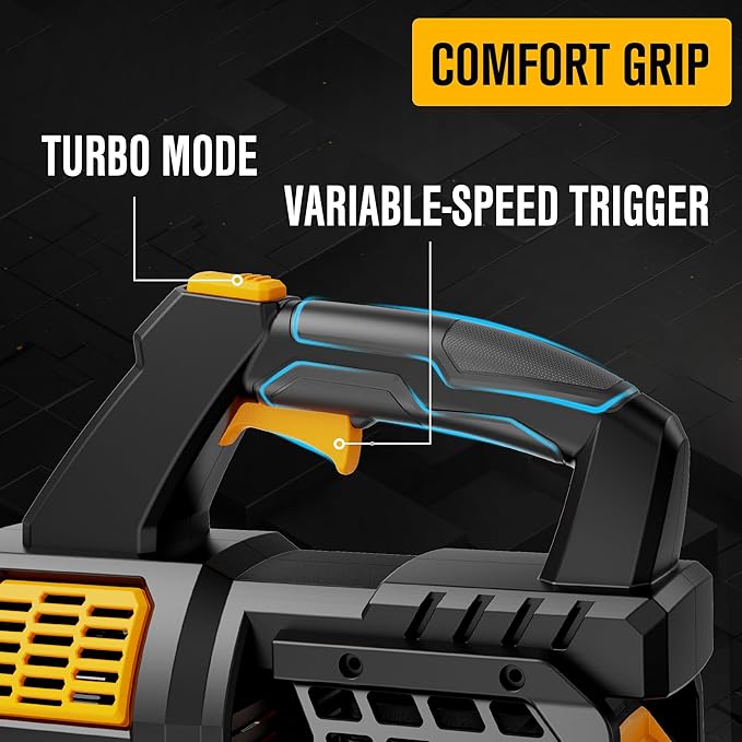 Leaf Blower Cordless 20V Powerful Electric Leaf Blower with 2x4.0Ah Batteries and Charger, Variable-Speed, Lightweight Battery Powered Leaf Blowers for Lawn Care, Patio, Blowing Leaves, Dust