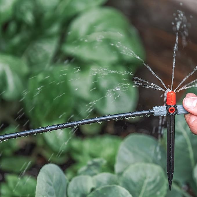 100ft 1/4 inch Blank Drip Irrigation Tubing,1/4 Irrigation Tubing Drip Irrigation Parts Drip Line Irrigation Hose for Drip Irrigation System, Garden Watering Tube Line for Garden Irrigation System