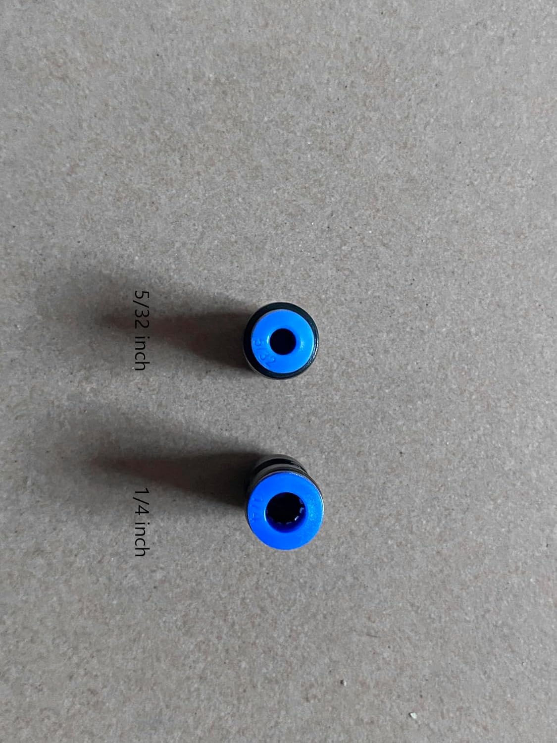 1/4" OD x 5/32" OD Pneumatic quick Connector Push to Connect fittings Straight reducer Union/Coupler (Pack of 5)