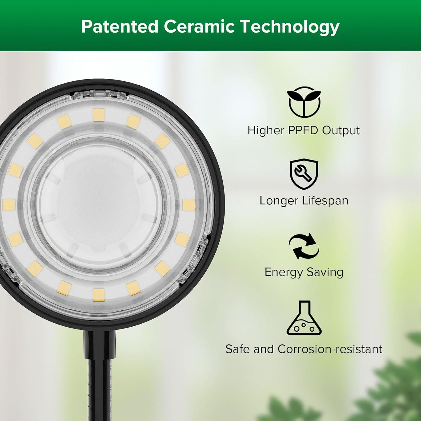 SANSI Grow Lights for Indoor Plants, Dimmable 30W Plant Lights for Indoor Growing, 3 Head 35"-65" Adjustable Tripod Stand Plant Grow Light Indoor Auto On/Off Timer Led Grow Lights for Indoor Plants