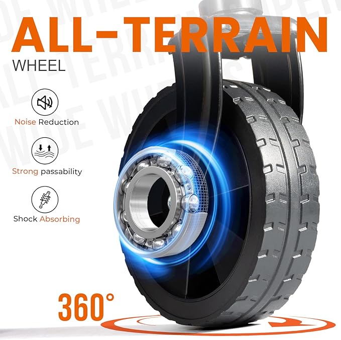 OVERMONT Collapsible Wagon with Tailgate - 220lbs Extended Lightweight Foldable Utility Wagons Folding Cart with Wheels - Small Garden Grocery Cart for Shopping,Grocery,Sports,Garden