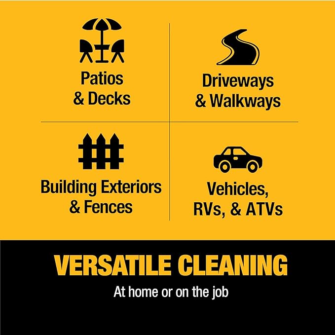 DeWalt DXPW3425E-S 3400 PSI Gas Pressure Washer, 2.5 GPM Axial Cam Pump, 208cc Recoil with Electric Start Engine, Spray Gun and Wand, 5 QC Nozzles, 5/16-in. x 25-ft. Hose, 49-State