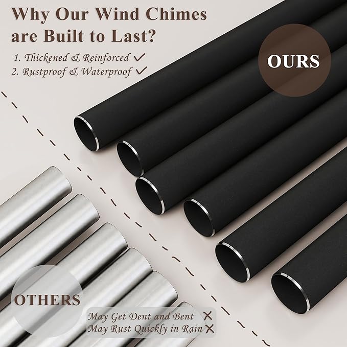 Memorial Gifts for Loss of Dad, 36" Sympathy Wind Chimes for Loss of Father, WindChimes in Memory of a Loved One, Dad, Remembrance/Condolence/Bereavement Gifts in Memory of Father