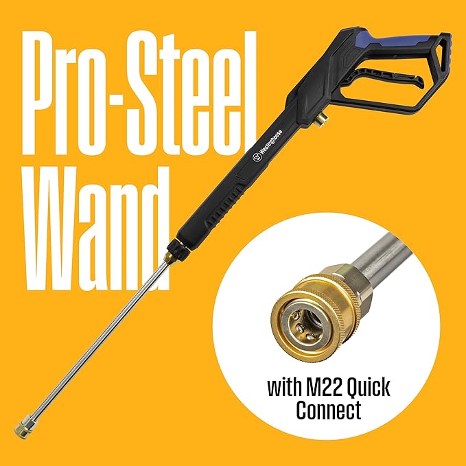 Westinghouse WPX2700e Electric Pressure Washer, 2700 PSI and 1.76 Max GPM, Induction Motor, Onboard Soap Tank, Spray Gun and Wand, 5 Nozzle Set, for Cars/Fences/Driveways/Homes/Patios/Furniture