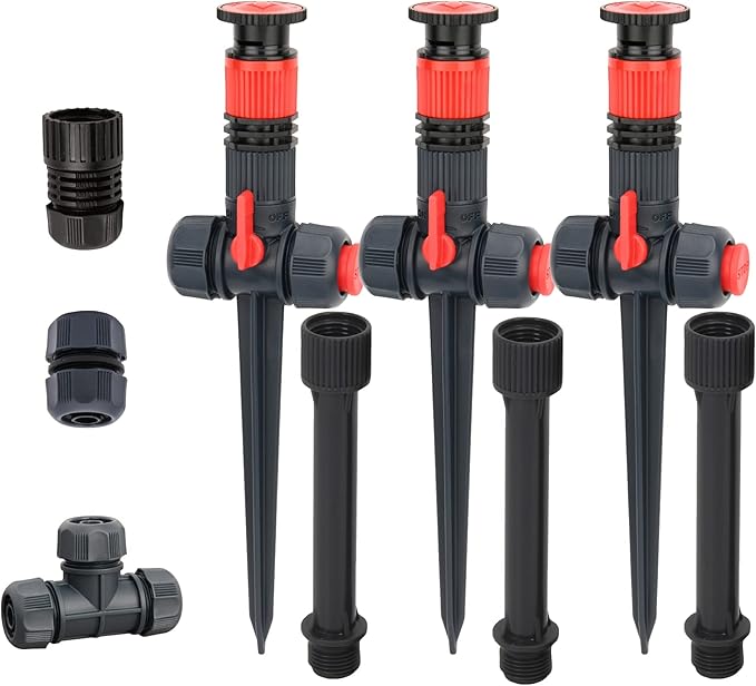 Eden 96093 Multi-Adjustable Flex Design Garden Sprinkler with Extension Set, Great for DIY Gardening Product