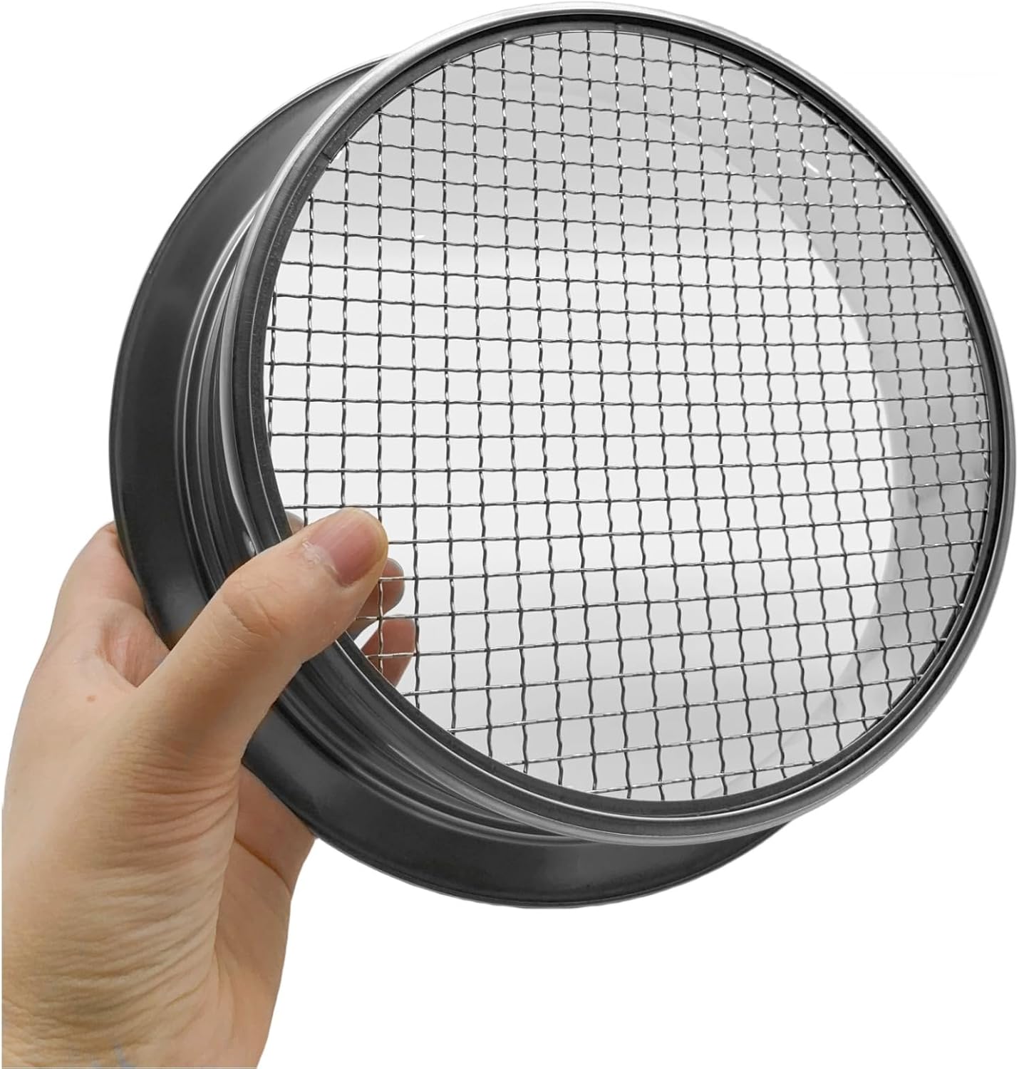 Soil Sifter Set with 5 Sieve Meshes for Compost Soil and Rocks