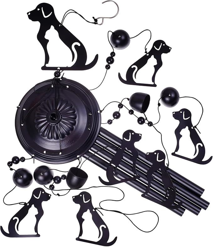 Dog and Cat Wind Chimes Decor, Mobile Blessing Wind Bells Decorate, Sympathy Wind Catcher, Memorial Gifts for Mom,Grandma,Woman,Dog Cat Lovers(Outside/Indoor/Home/Room/Porch/Yard/Garden Decoration)