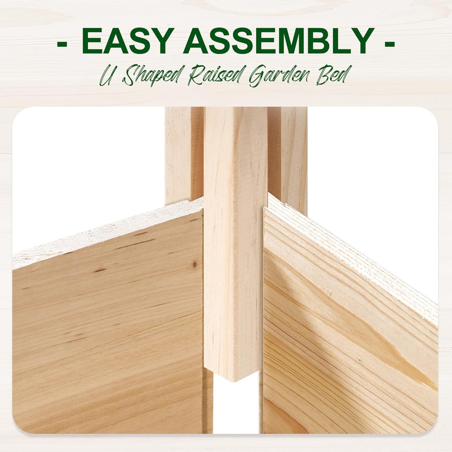 AMERLIFE Raised Garden Bed with Deer Proof Fence, 7.5Wx9Dx6H Outdoor Wooden Raised Garden Bed Planter with 19" Depth Planter Box