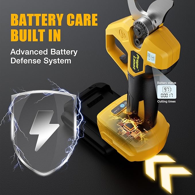 Pruning Shears for Dewalt 20V Battery – Electric Pruning Shears for Gardening, SK5 High-Carbon Steel Blade, 0.8-1.5" Cutting Capacity, LCD Display (Tool Only, No Battery)