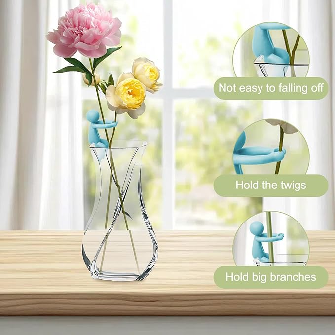 BlissfulTime Plant Propagation Buddy, 6pcs Propagating Holders, Plant Cutting Holder Plant Support for Sprouts, Propagation Buddy for Indoor Gardens or for Stems, Shoots and Cuttings