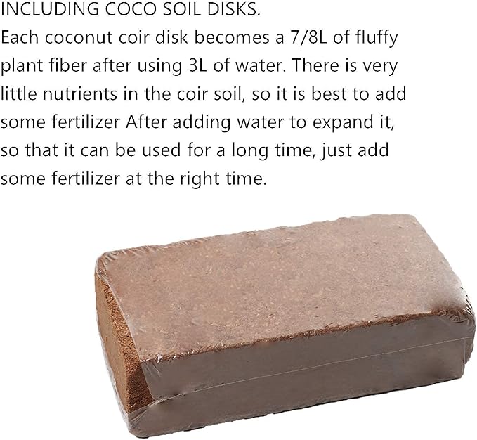 GardenBasix 7.5''x20'' White Self Watering Rectangle Planter Pots with 10 Quarts Coco Soil, Indoor Outdoor, Easy to Observe Water Level, Stylish and Simple