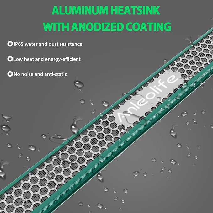 A ANLEOLIFE Stretchable LED Grow Lights with LM301H EVO Diodes 1000W Full Spectrum Dimmable Daisy Chain 5x7ft Coverage Bar Style Commercial Growing Lamp for Greenhouses Plants