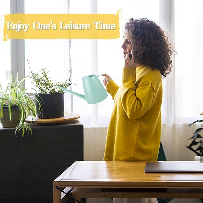 Watering Can for Indoor Plants, Small Watering Cans for House Plant Garden Flower, Long Spout Water Can for Outdoor Watering Plants 1. 8L 1/2 Gallon