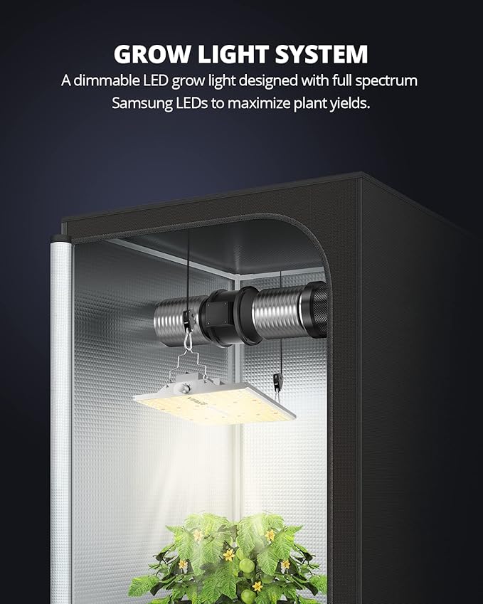 VIPARSPECTRA XS2500 Grow Lights for Seed Starting, 250W Dimmable LED Grow Light with Samsung LM301H Diodes, Dimming Daisy Chain Grow Lights for Indoor Plants Veg Bloom Full Spectrum for 4x2/3x3 Tent