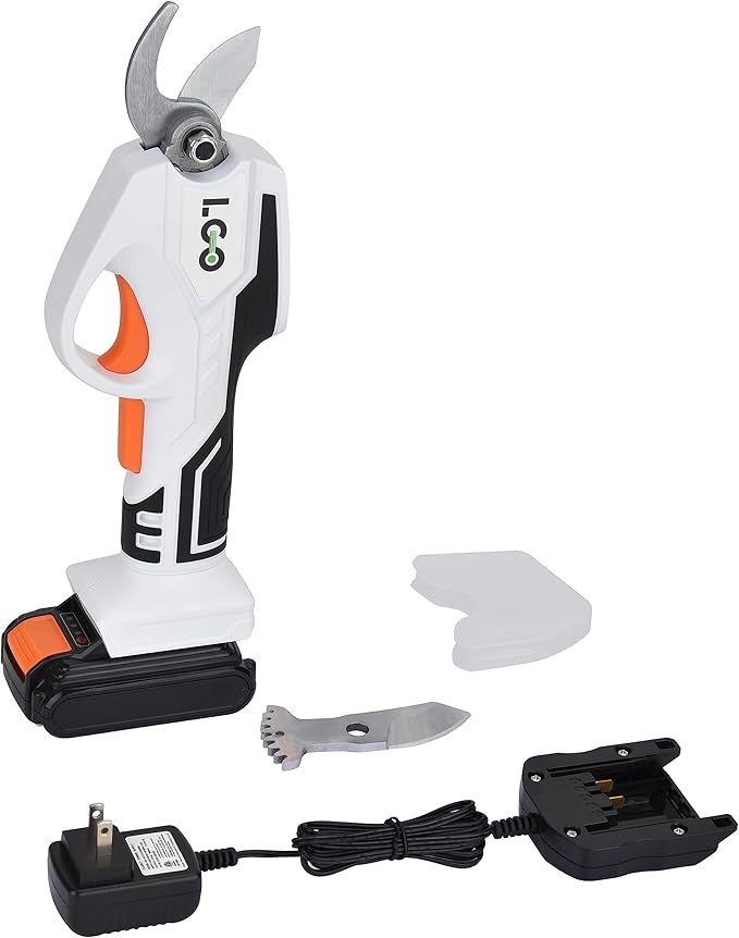 LIGO 20V Cordless Pruning Shear, Professional Electric Garden Cutter 2.0Ah Battery Powered, Max 25mm (0.98 inch) Cutting Diameter Rechargeable Tree Branch Pruner with Replaced Blade
