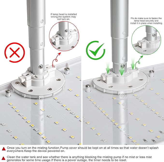 Hydroponics Growing System Kit 15 Pods Misting Herb Garden Indoor Garden Indoor Gardening System 5L Water Capacity 48W Grow Light Gardening Gifts for Women House Warming Gifts New Home (White)