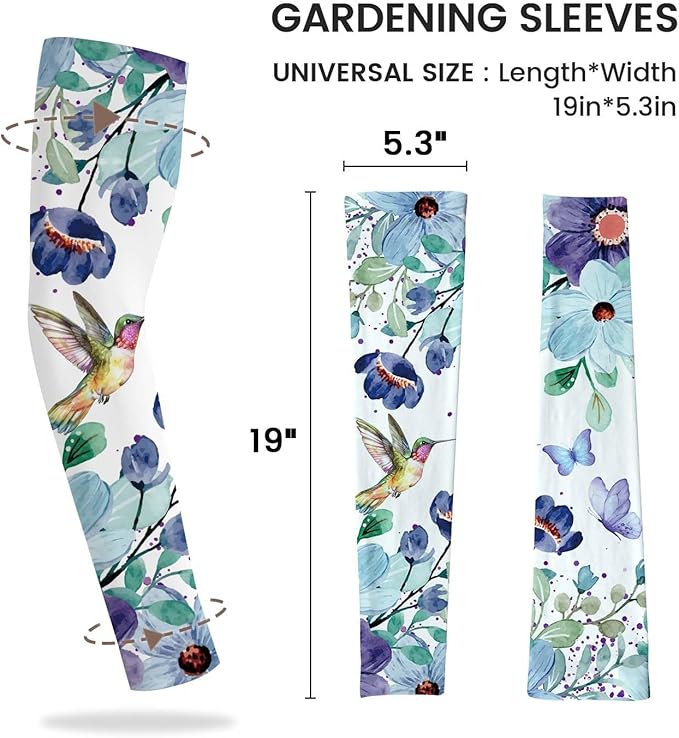 Gardening Sleeves Farm Sun Protection Arm Cooling Sleeves Thorn Proof Garden for Women Men with Thumb Hole