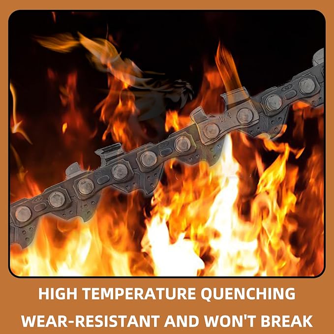 5 Pack 10 Inch Pole Saw Chain Fit Stihl 1/4" Pitch .043" Gauge 56 Drive Links 10” Chainsaw Chain Fit for Stihl Pole Saw 71PMM3 56, MSA 120 C-B and More (5 Chains)