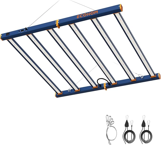 LED Grow Light, 720W Grow Lights for Indoor Plants, Full Spectrum Growing Light Plant Foldable & Hanging Growing Lamps, Daisy Chain Dimmable Grow Lamp, Commercial for 5x5ft Coverage in Grow Tent