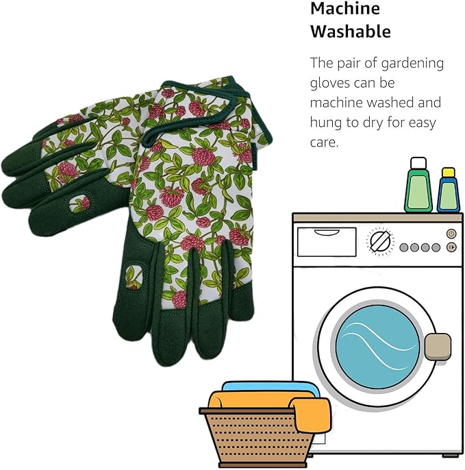 Thorn Proof&Puncture Resistant Gardening Gloves with Grip,Garden Gloves for Women, Leather Work Gloves,Gifts