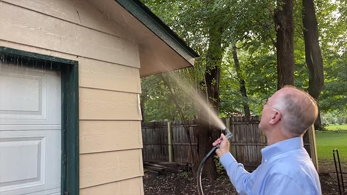 Atlantic Heavy Duty Garden Hose 8 ft x 5/8 Inch Black Color, Short Connection Leader Hose with Solid Brass Connectors (8 Feet)