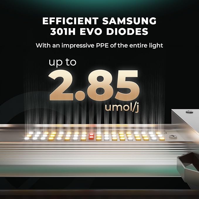 2025 New Version Mars Hydro 2 in 1 Design FC3000 EVO 300W, Samsung LM301H EVO LED Grow Light 3x3 ft Coverage, Commercial Full Spectrum Daisy Chain Dimmable Bar Style Grow Lamp for Indoor Plants