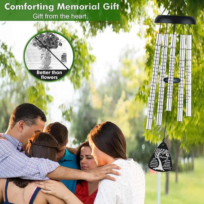 36'' Sympathy Memorial Wind Chimes for Loss of Mother Condolence Sympathy Memorial Gifts for Loss of Mom Mother Windchimes in Memory of A Loved One