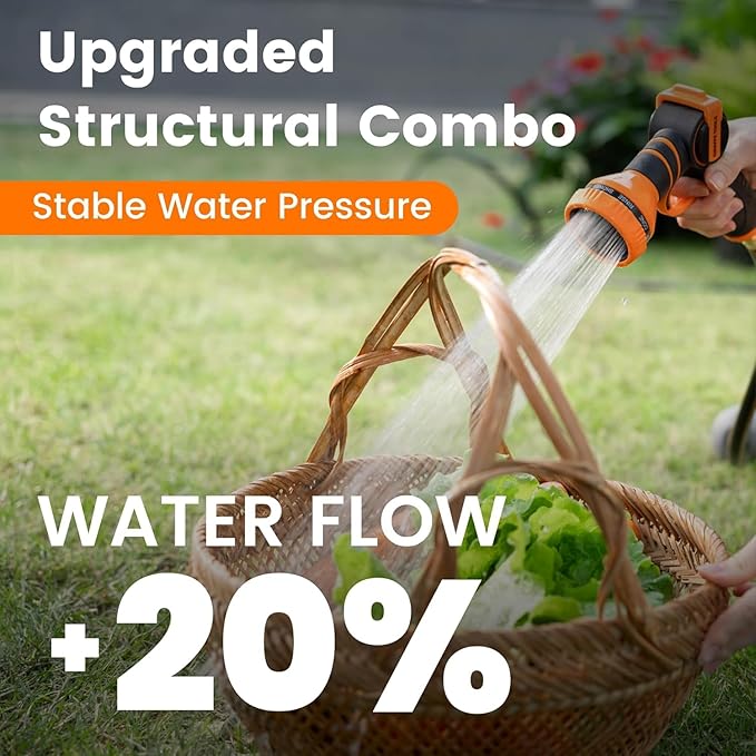 Giraffe Tools AW30 Wall Mounted 1/2" x 100 ft Garden Hose Reel, Retractable Water Hose Reel, Automatic Rewind & Lock at Any Length